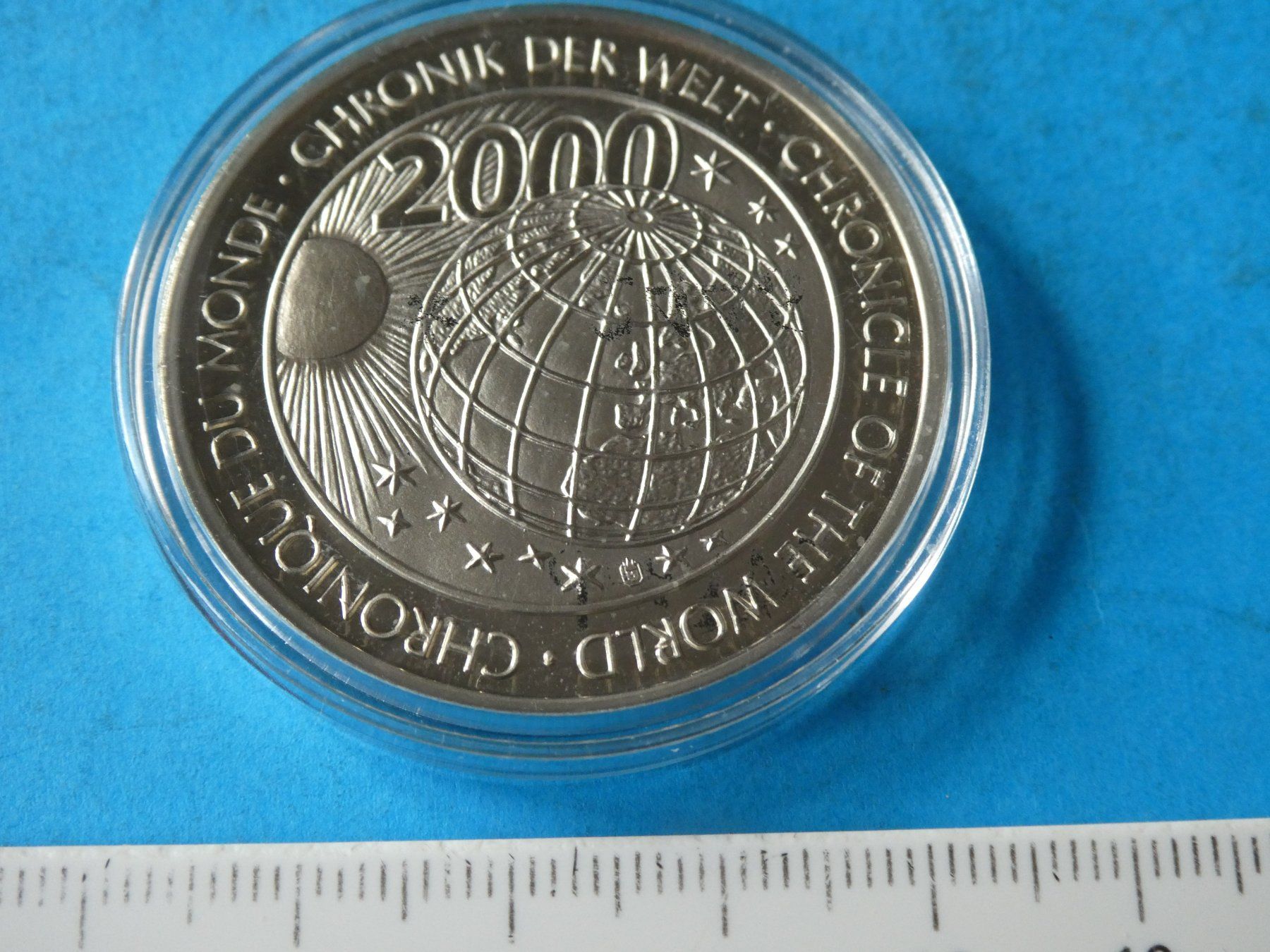 Medaillen: versilberte Medaille PP Christi Geburt  Bethlehem – Neu (gemäss Beschreibung) aus Hinterforst von Rohusri
