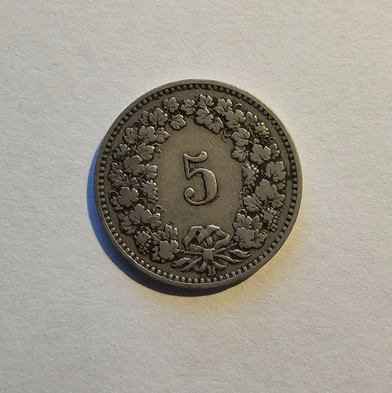Toutes les monnaies: 1 Pièce 5 CTS 1911 – D'occasion à Cortaillod par Titus130 1