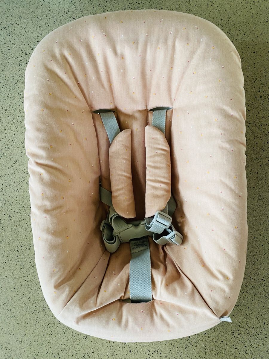 Stokke Sdraiette & Sdraiette a dondolo: Couffin stokke rose à petits pois – Usato da Les Breuleux venduto da mya393