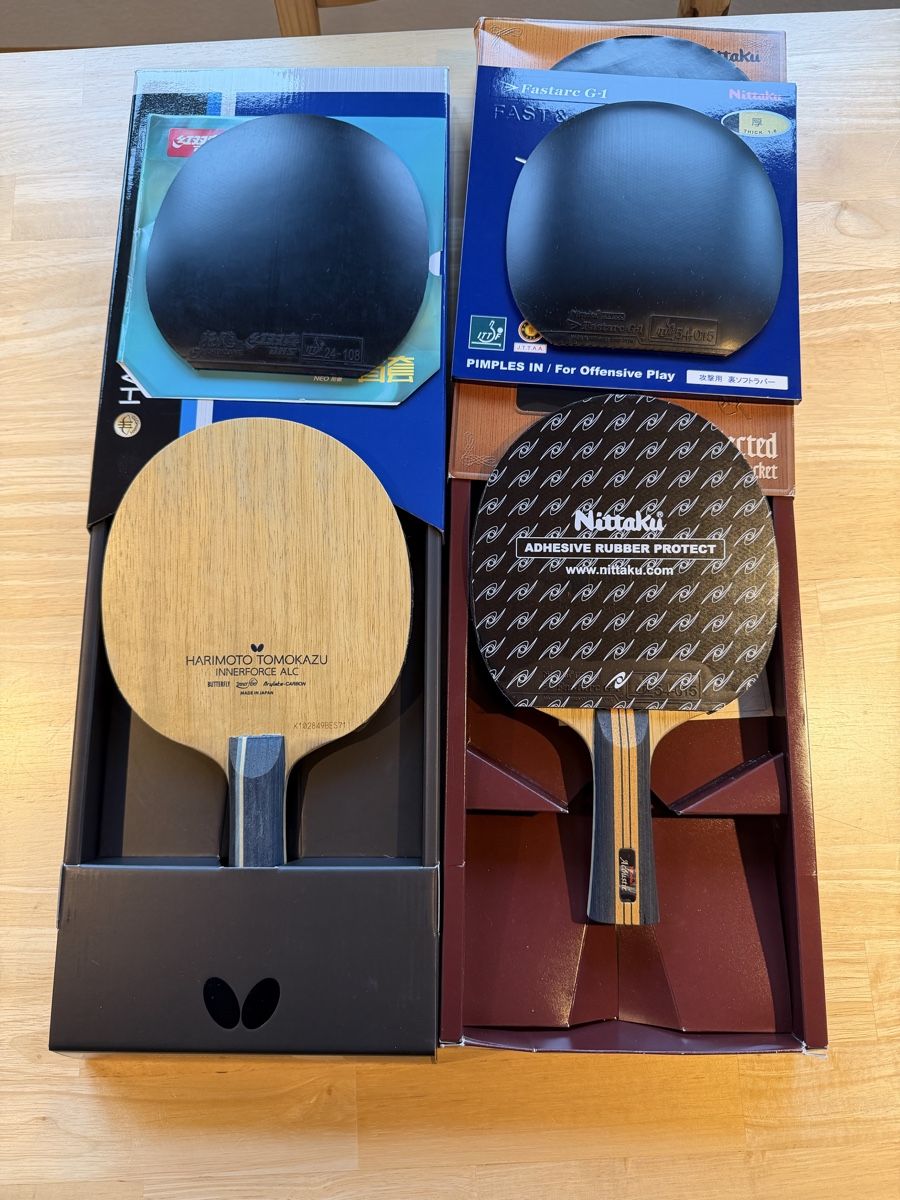 Schläger: Lot tennis de table compétition  – Gebraucht aus Laufenburg von Zimzim67 2