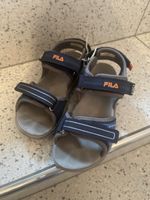 Fila Sandalen Kinder Gr. 35 Sommer Schuh Blau-Grau Velcro