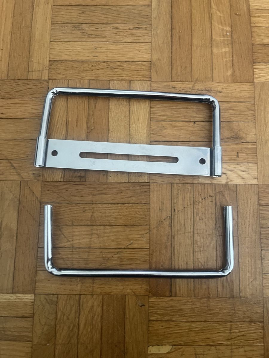 Tutti i ricambio per moto: Universeller Kennzeichenhalter Chrom – Nuovo (secondo la descrizione) da Basel venduto da Bobthebobber 1