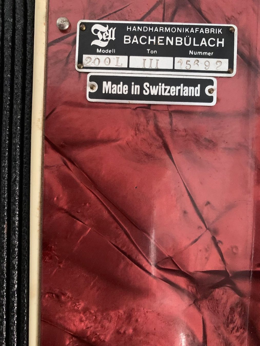 Musikinstrumente: Antike Schweizer Akkordeon Bachenbülach – Gebraucht aus Grabs von mayram27 2