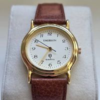 Montre Emerson Quartz - Classique Dorée avec Cadran Blanc