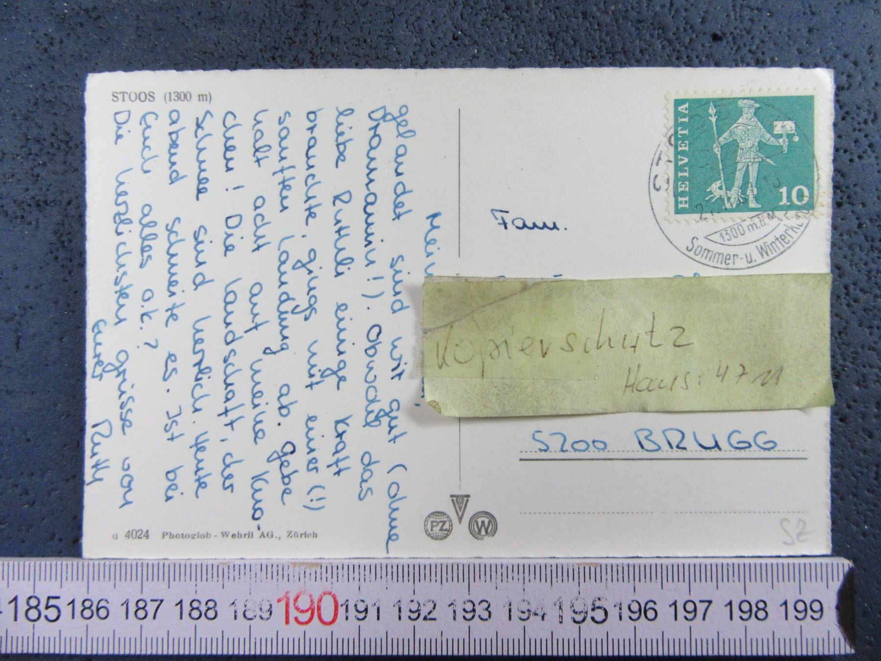 Cartes postales: STOOS SCHNEE SZ AK 1967 – D'occasion à Ettingen par Hausi4711 2