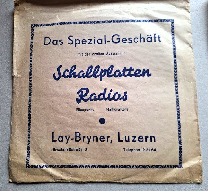 Schallplatten: 7 alte Langspielplatten mit Original Coover ca. 1945-1950 – Gebraucht aus Alpnach Dorf von MZ001 2