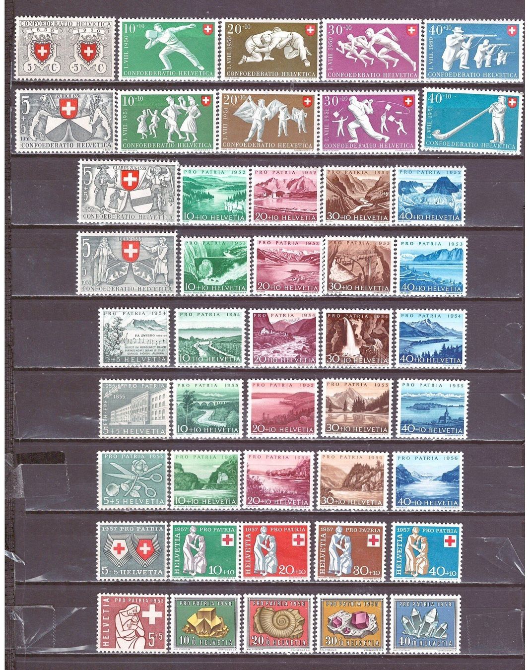 Tutti i francobolli: PRO PATRIA SAMMLUNG POSTFRISCH – Nuovo (secondo la descrizione) da Dübendorf venduto da Piero2 1