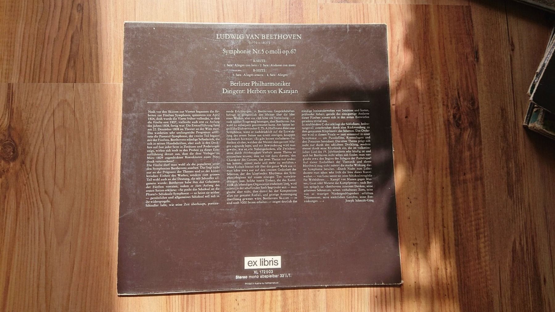 Dischi in vinile: LP Symphonie Nr.5 C-Moll – Usato da Gelterkinden venduto da martinom 2
