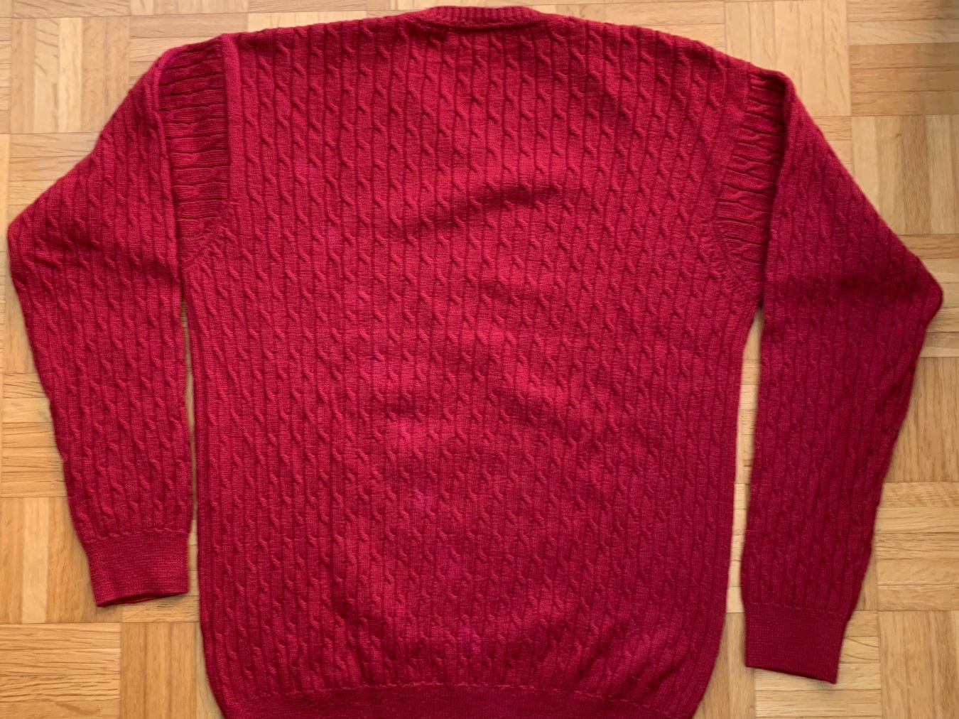 Burlington Maglioni & Felpe: Burlington Pullover rot Zopfmuster Gr. 54 – Usato da Wettswil venduto da cipollina71 1