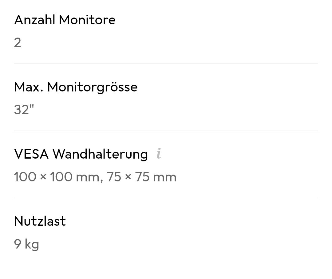 Bildschirmhalterung: Monitorhalterung 2 Monitore  – Neu (gemäss Beschreibung) aus Ellikon a d Thur von BeniiMe 2