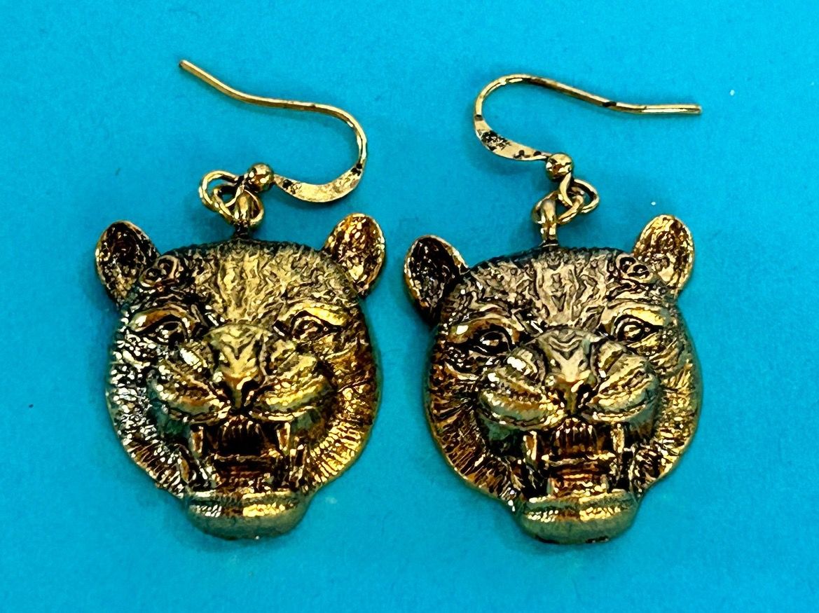 Orecchini pendenti & Orecchini a lobo: Ohrringe/ Ohrenplämper Raubkatze – Nuovo e nell'imballaggio originale da Laufen venduto da Bellavitaboom