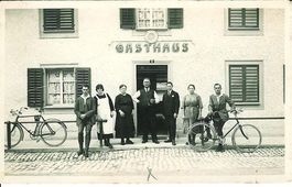Büron LU Sonne ca.1920 Fam. Küng Fahrrad sehr gut erhalten