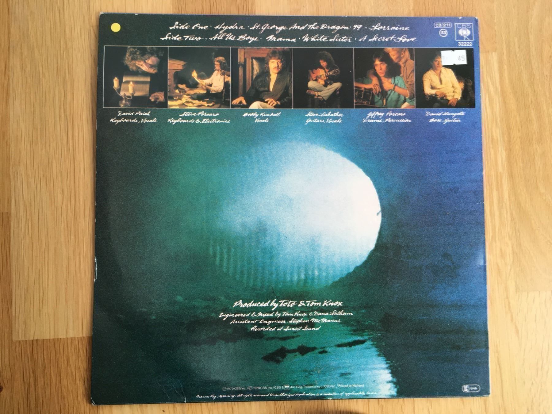 Dischi in vinile: Toto - Hydra – Usato da Uster venduto da mojorisin01 1