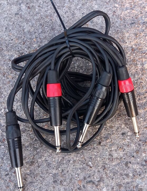 Cavi: 6.3 mm Klinkenkabel / Audiokabel 2x 5m – Usato da Ebnat-Kappel venduto da blazzi