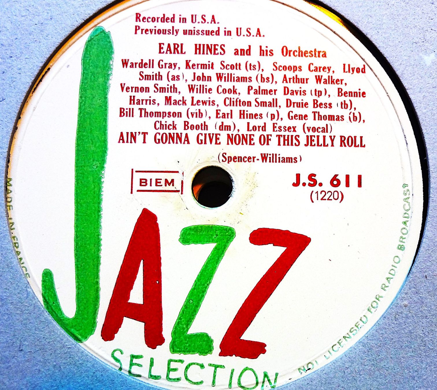 Dischi in vinile: Earl Hines, Sammlung von 12 Jazz Schellackplatten – Usato da Hemishofen venduto da Phonomandy