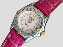 Breitling Callistino Lady Watch Uhr Champagne Rose Dial
