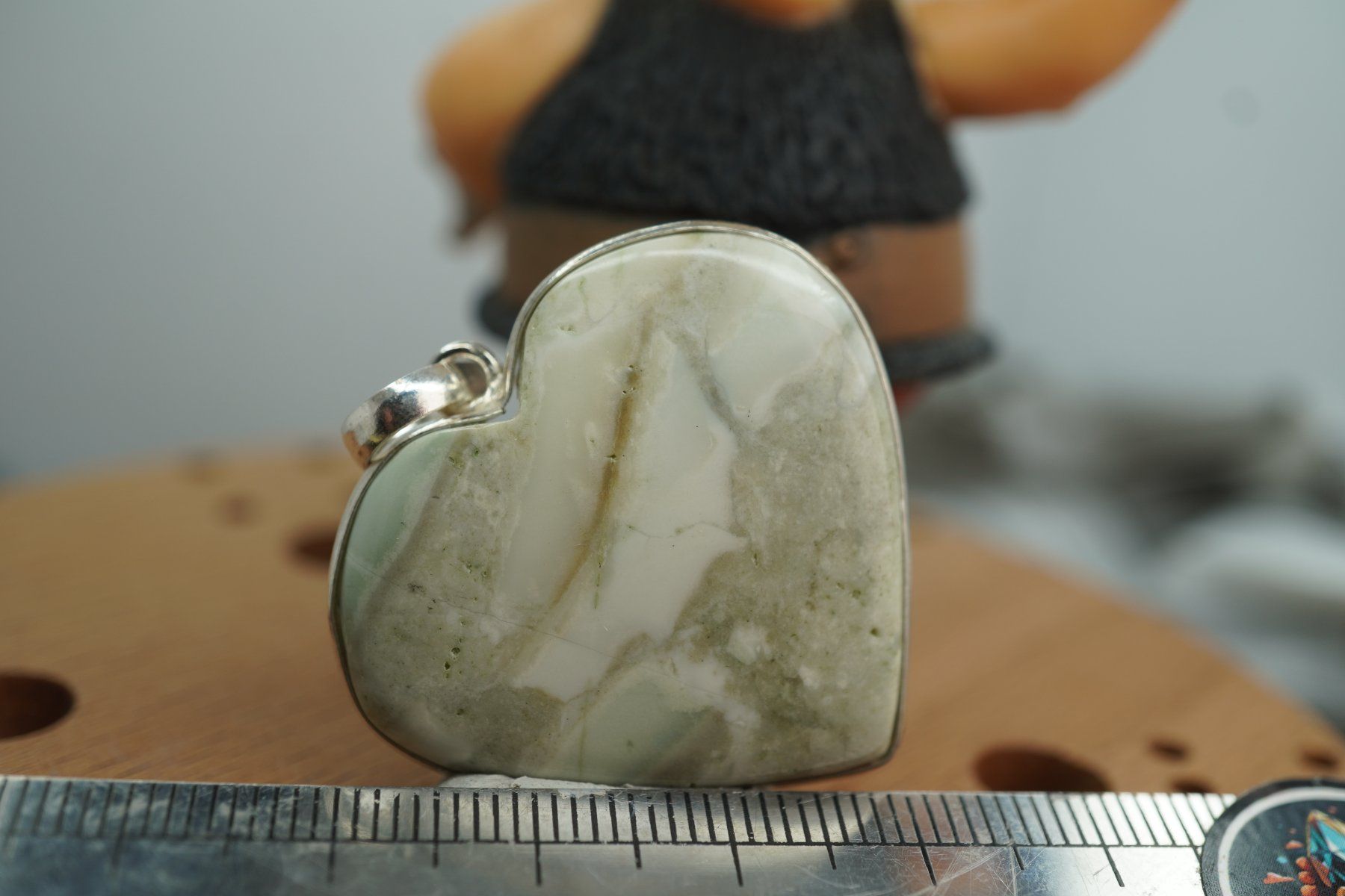 Minerali & Pietre curative: Samsonit Herz   925 Silber   Anhänger  "TOPSTONE" – Nuovo e nell'imballaggio originale da Eschenbach SG venduto da topstone 3