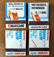 Zündholzbriefchen Motorrad Motocross Waldkirch Weiningen