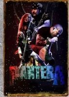 Pantera Blechschild Metal Rock Band