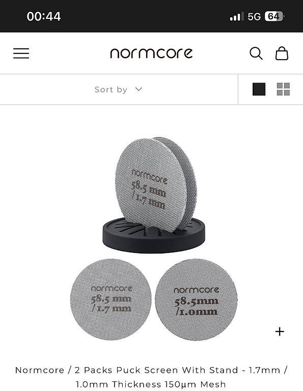 Sonstiges Zubehör: Normcore / 2 Packs Puck Screen, Filter – Gebraucht aus Affoltern am Albis von XJM