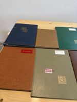 6 Brietmarkenalben - teilweise gefüllt 