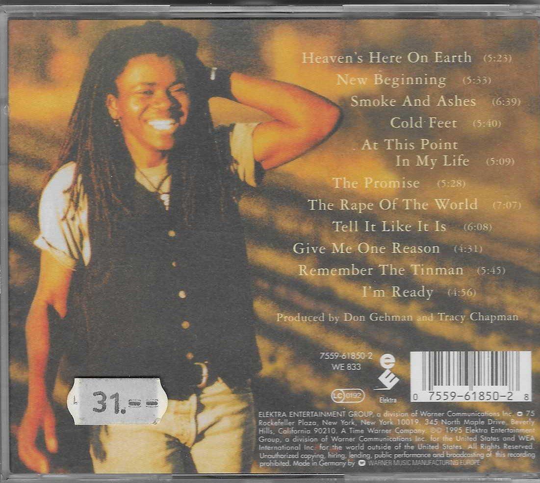 CD: Tracy Chapman - New Beginning – Usato da Flims - Dorf venduto da Stagediver 1