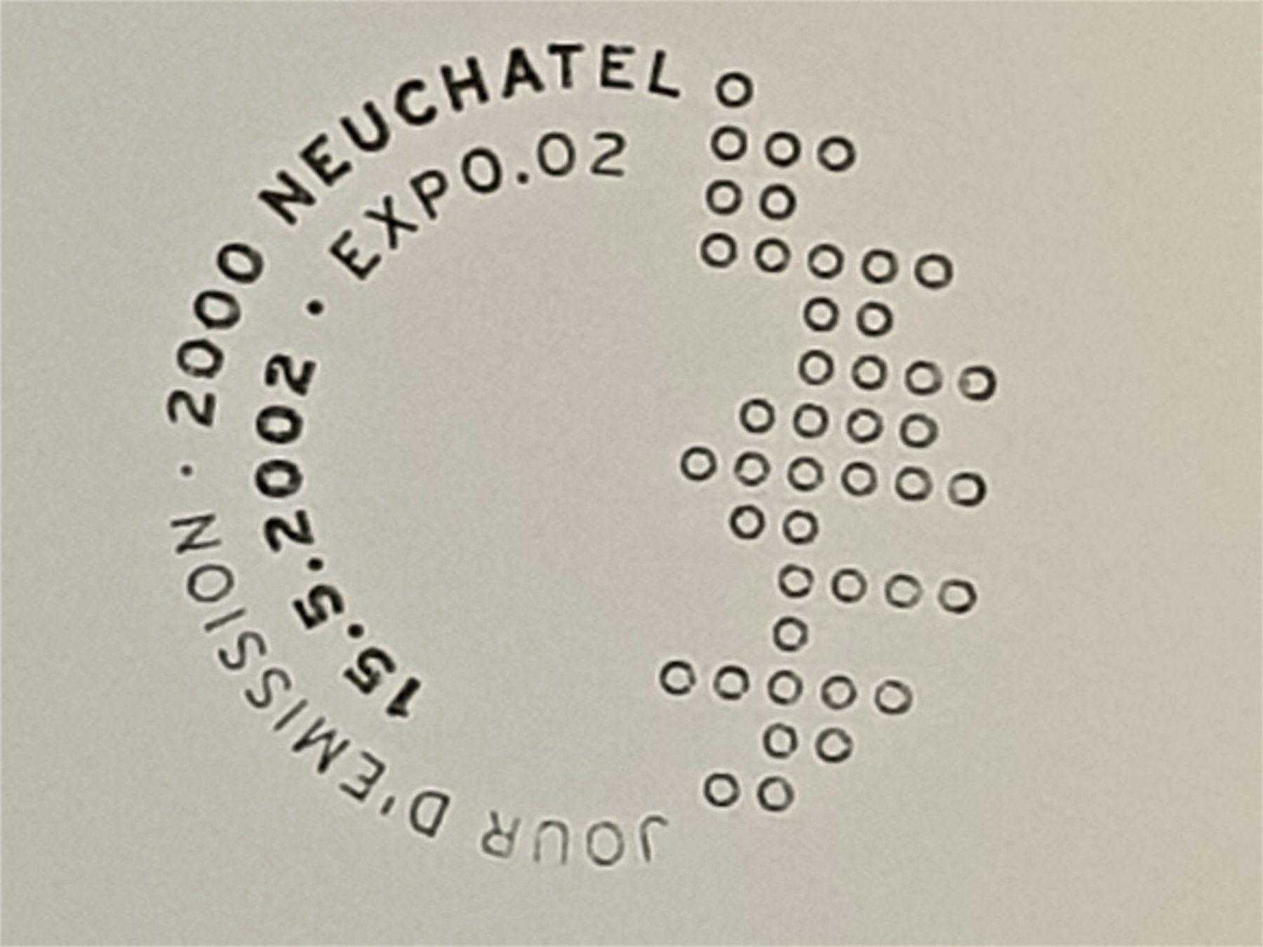 Tutti i francobolli: (44)    Sonderblock "Expo 02" – Usato da Schwarzhäusern venduto da Inot3 4