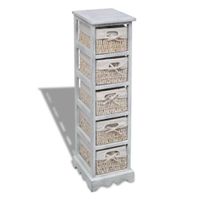 Meuble de rangement 5 paniers blanc neuf