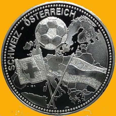 Medaglie: Medaille Austragungsorte Schweiz-Österreich 2008 versilbert – Nuovo (secondo la descrizione) da Bern venduto da maximus365 4
