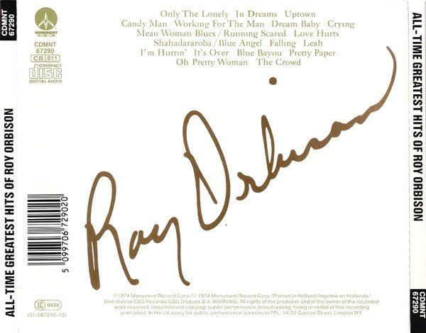CD: Roy Orbison "Greatest Hits" – Usato da Bionnens venduto da Meg011 1