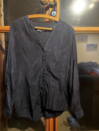 Bershka Damen Bluse, dunkelblau, Grösse M - Top Zustand!