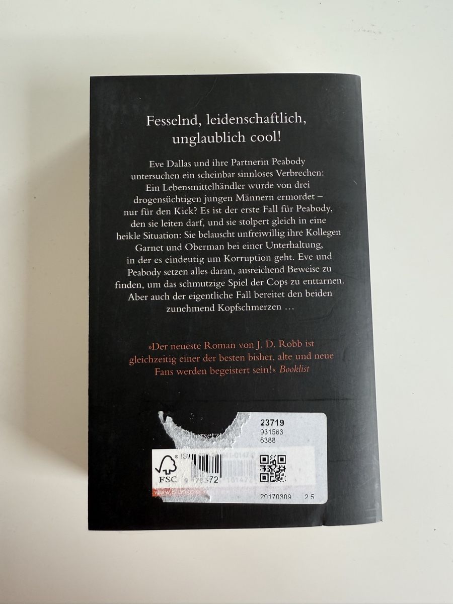 Bücher: Nora Roberts alias J.D. Robb - "Verrat aus Leidenschaft" – Gebraucht aus Buchrain von mel_8xc2 1