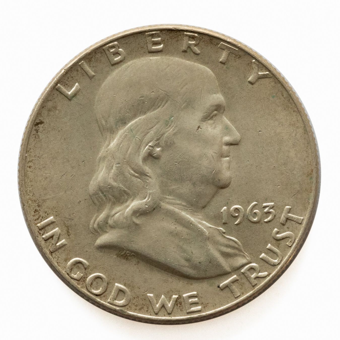 Tutti le monete: USA 1/2 Dollar "Franklin Half Dollar" 1963 Silber – Usato da Rotkreuz venduto da num_6343