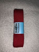 Stossband wäscheband schrägband säumband rot Band nähen