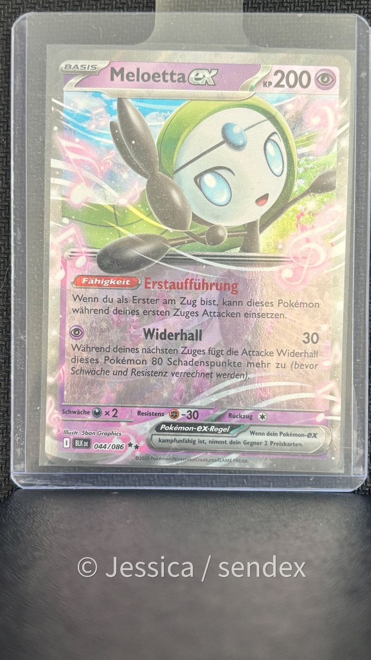Pokémon Sammelbilder & Trading cards: Meloetta ex (BLK DE 044/086) – Neu (gemäss Beschreibung) aus Herisau von jes_q9mj 1