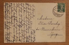 Bahnstempel Montreux - Zweisimmen 1911
