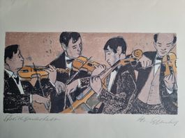 EGGENBERG HANS LINOLSCHNITT SIGNIERT
