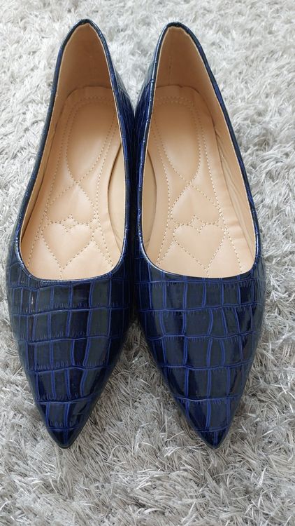 Gabor Ines Fumo - Ballerines - grandes tailles - Femmes - Gris foncé - Grandes Shoes