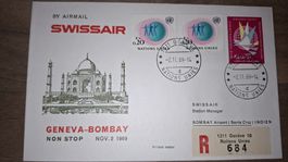 Swissair Geneve - Bombay 02.11.1969