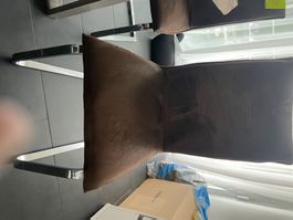 6 braune Schwingstühle für Esszimmer