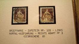 Briefmarken Zumstein Nr. 135