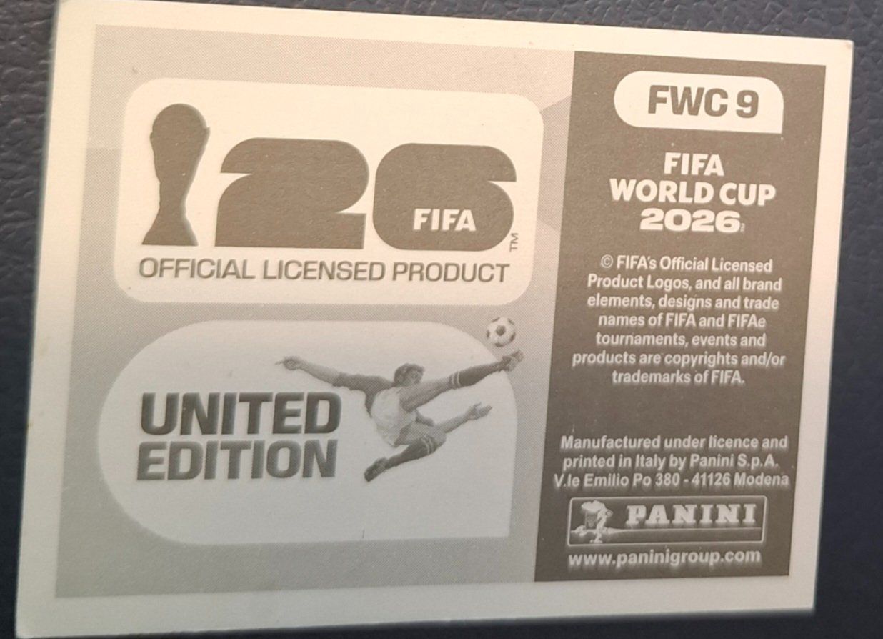 Panini Carte collezionabili: WM 2026 Paninibild Nr. FWC 9 – Nuovo e nell'imballaggio originale da Rotkreuz venduto da keerthdi 1