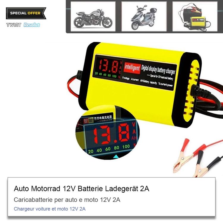 https://img.ricardostatic.ch/images/15ff836d-641c-4370-8dd5-016a30119b3f/t_1000x750/ladegerat-fur-auto-motorrad-12v-batterie-2a