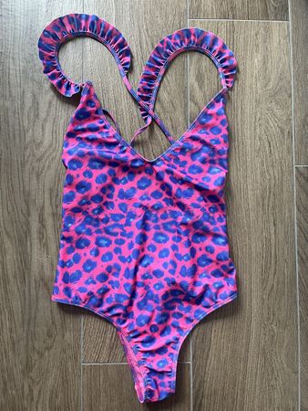 Maillot de bain léopard rose et violet, Taille M
