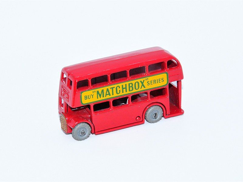 Matchbox Modellini d'auto: Matchbox Lesney DOUBLE DECKER BUS No. 5B – Usato da Zufikon venduto da MatchboxCorner