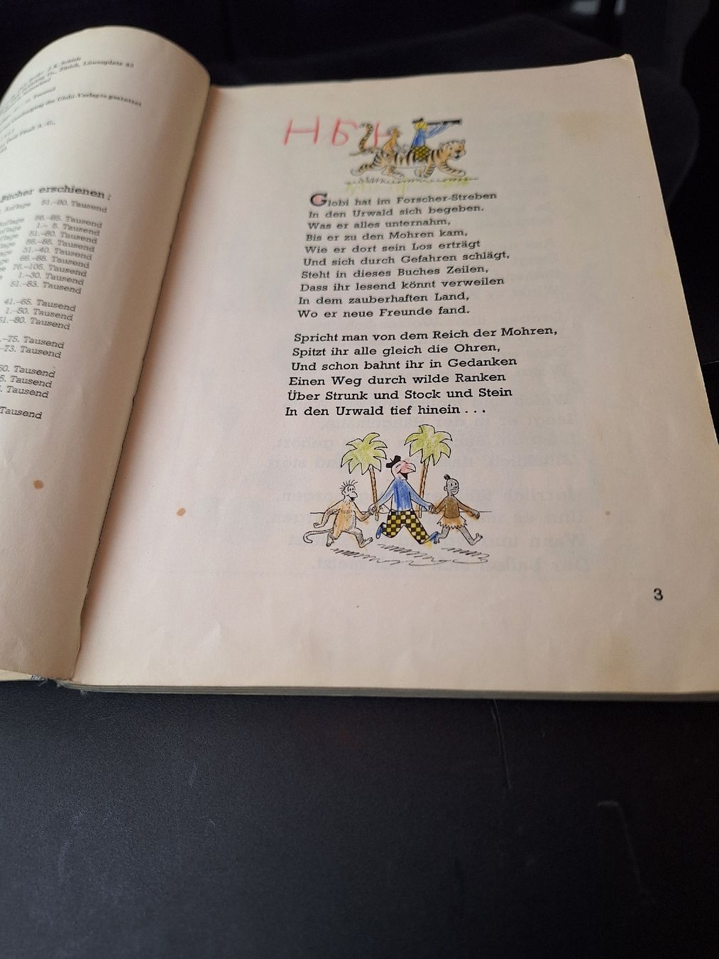 Fumetti: Freund Globi im Urwald, 2.Auflage, bemalt – Usato da Schaffhausen venduto da RicardoSchaffhausen 2