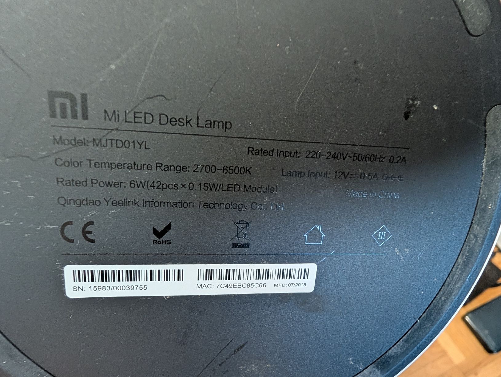 Xiaomi Lampade: Xiaomi Mi LED + Mondi LED Tischlampe – Usato da Roggwil BE venduto da MA-4900 1