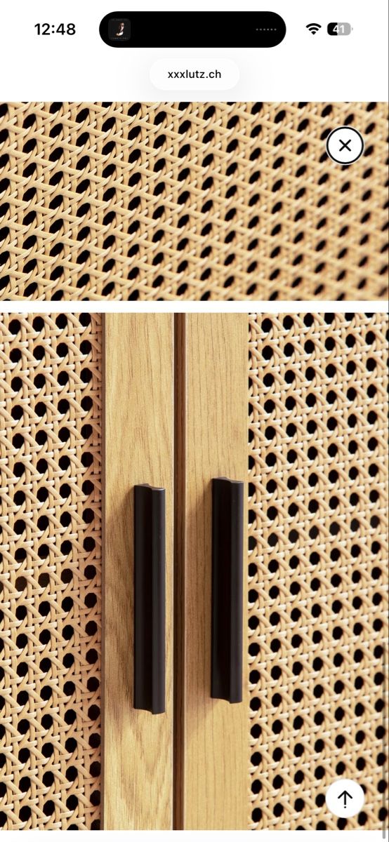 Pfister Kommoden: Schwarze Kommode mit Rattan, top Zustand – Gebraucht aus Zürich von lis_2v55 2