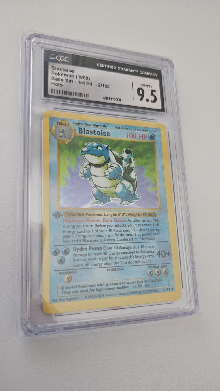 Pokémon Carte collezionabili: Pokemon (1999), Blastoise, 1stEd, Base Set, vintage, clean – Usato da Lausen venduto da Misterspidy 2