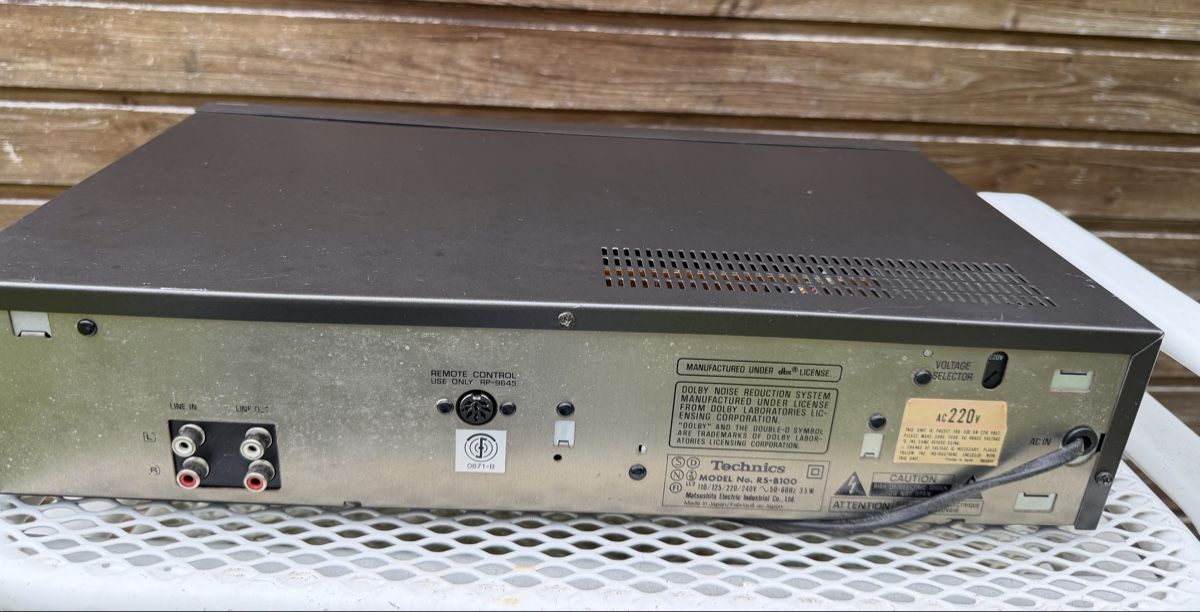 Technics Registratori: Technics RS-B100 Spitzenmodel Kasettendeck  – Difettoso da Trimbach venduto da SABO-61 8